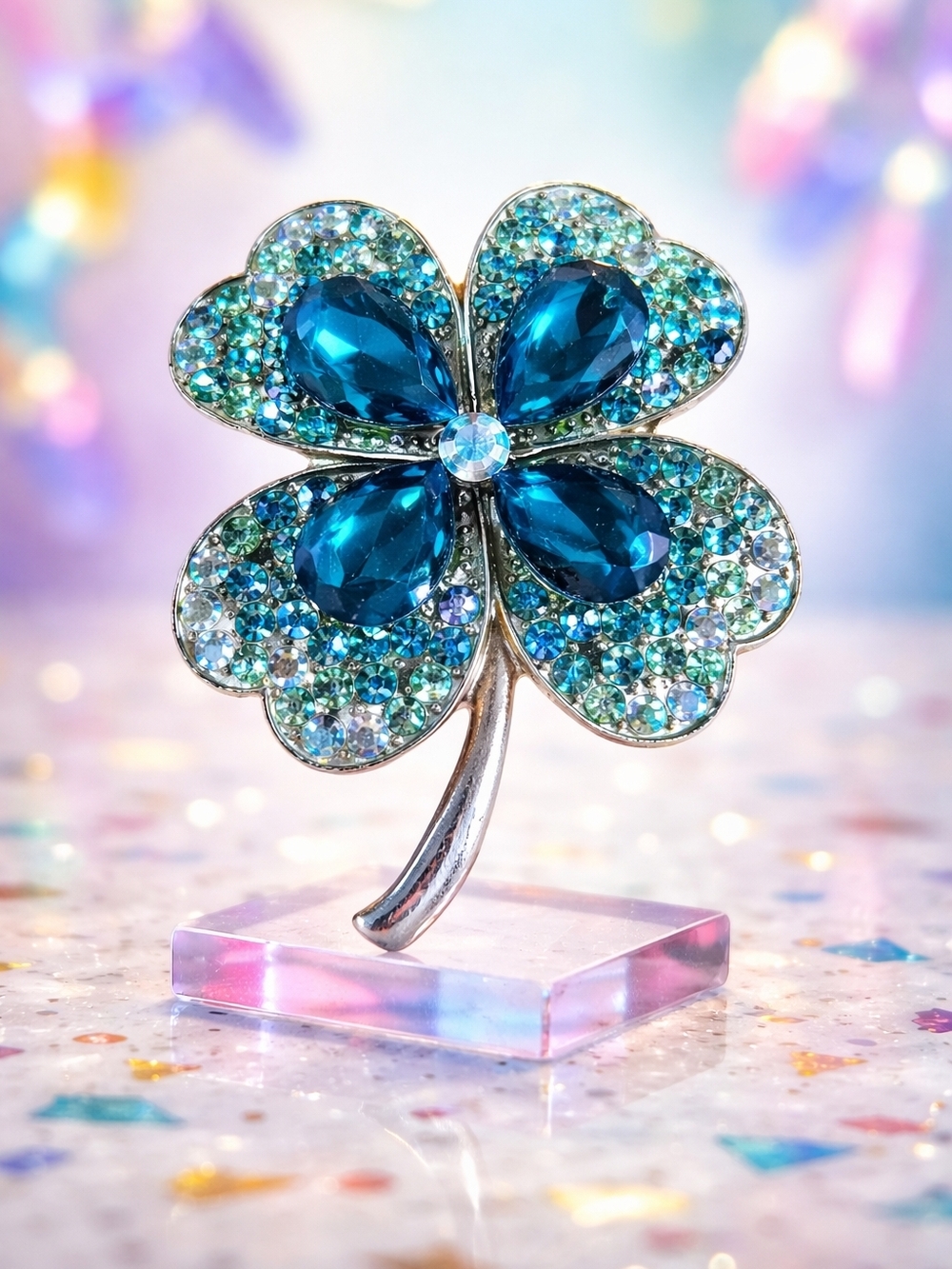 Four-Leaf Clover Brooch